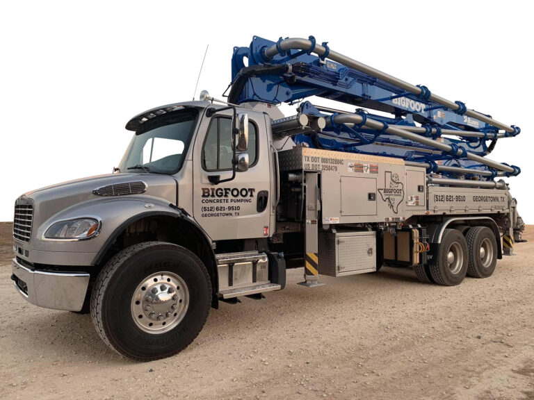 33 meter unit pumping truck from bigfoot concrete in central texas