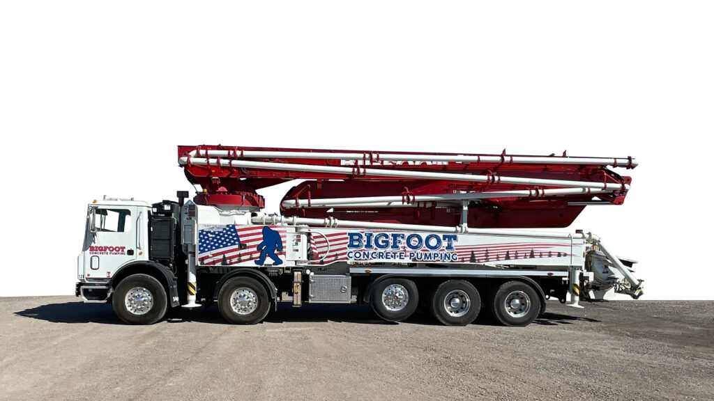 50 meter alliance pumping truck from bigfoot concrete in central texas